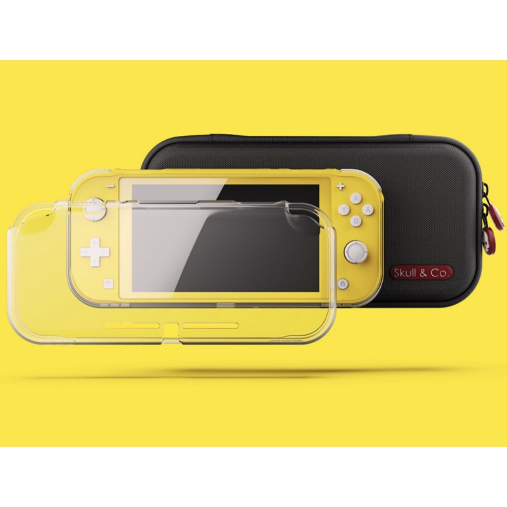 Bundle ốp nhựa dẻo TPU và túi đựng EDC  thương hiệu Skull &amp; Co cho máy chơi game Nintendo Switch LITE