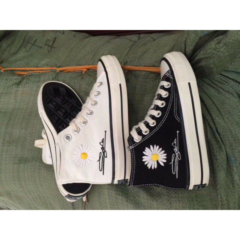 ⚠️GIÁ SIÊU RẺ⚠️GIÀY CONVERS HOA CÚC CAO CỔ HỌC SINH SIZE 35-39 2 MÀU ĐEN ,TRẮNG hot