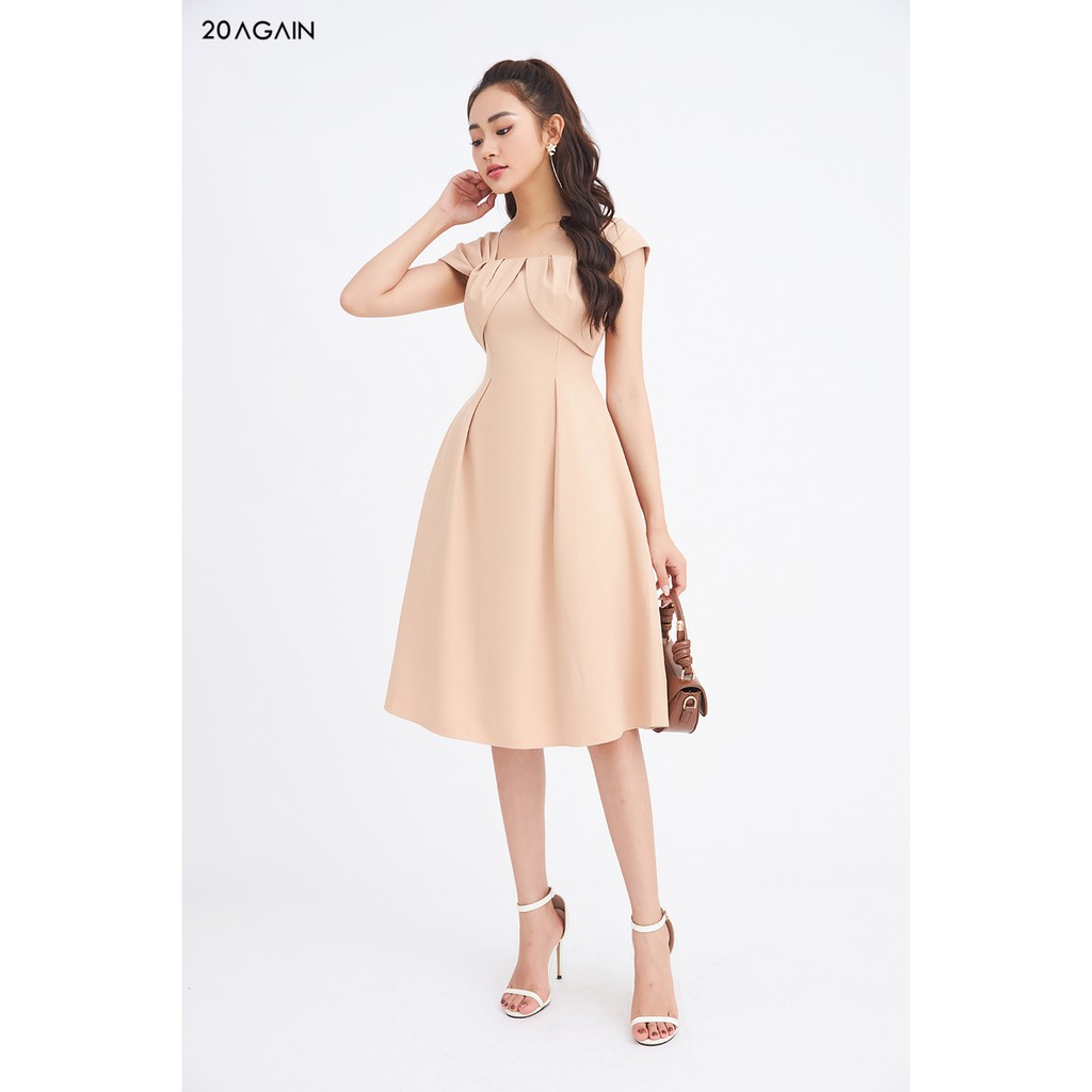 Đầm xòe xếp ly ngực 20AGAIN DEA1490 | BigBuy360 - bigbuy360.vn