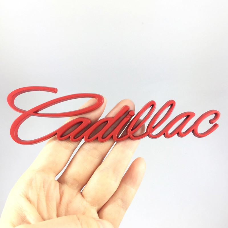 Logo 3D bằng kim loại dán xe hơi Cadillac