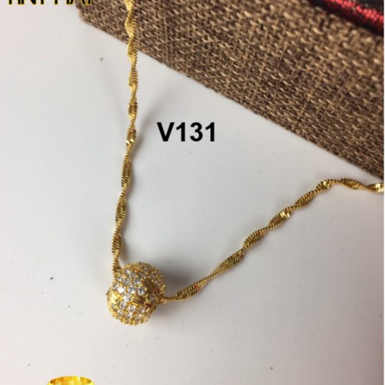 Dây Chuyền Nữ Quả Cầu V131 Mạ Vàng NaMoo Jewelry