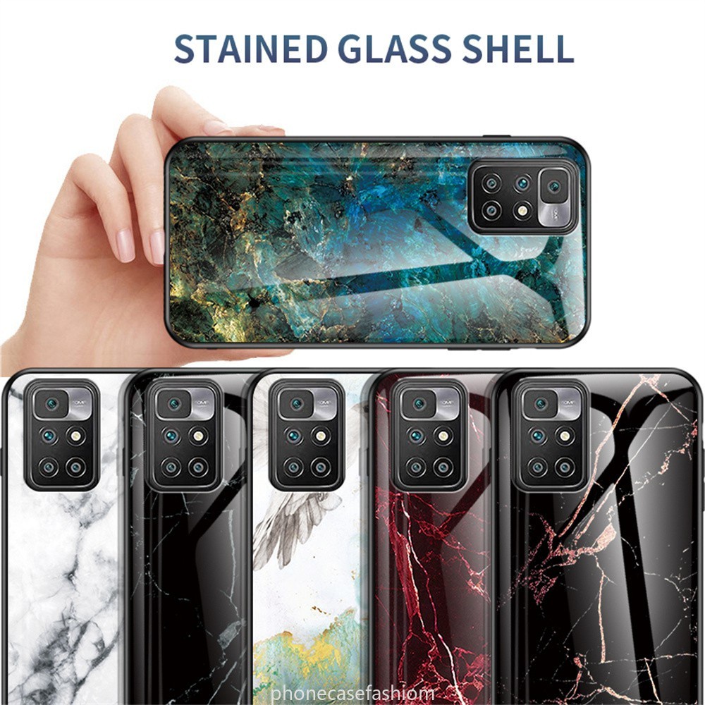 Ốp Điện Thoại Mềm Mặt Kính Cường Lực Chống Sốc Cho Xiaomi Redmi 10 Redmi10 Note 11 11s 11T Pro Note11