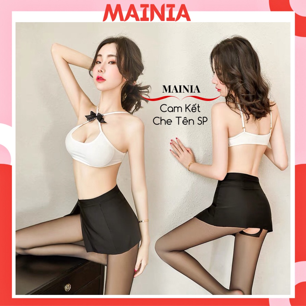 Set Bộ Đồ Ngủ Cosplay Secretary Sexy Gợi Cảm Mainia Shop