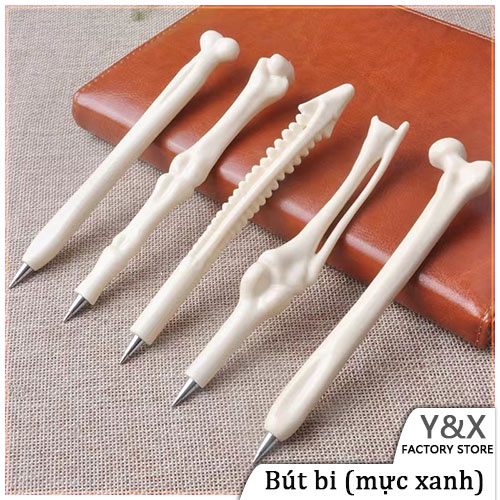Y&X Bút bi hình cục xương/bút hình xương/bút xương  bút cute bút dễ thương bút viết gel/Bút Hài/bút bi xanh cute