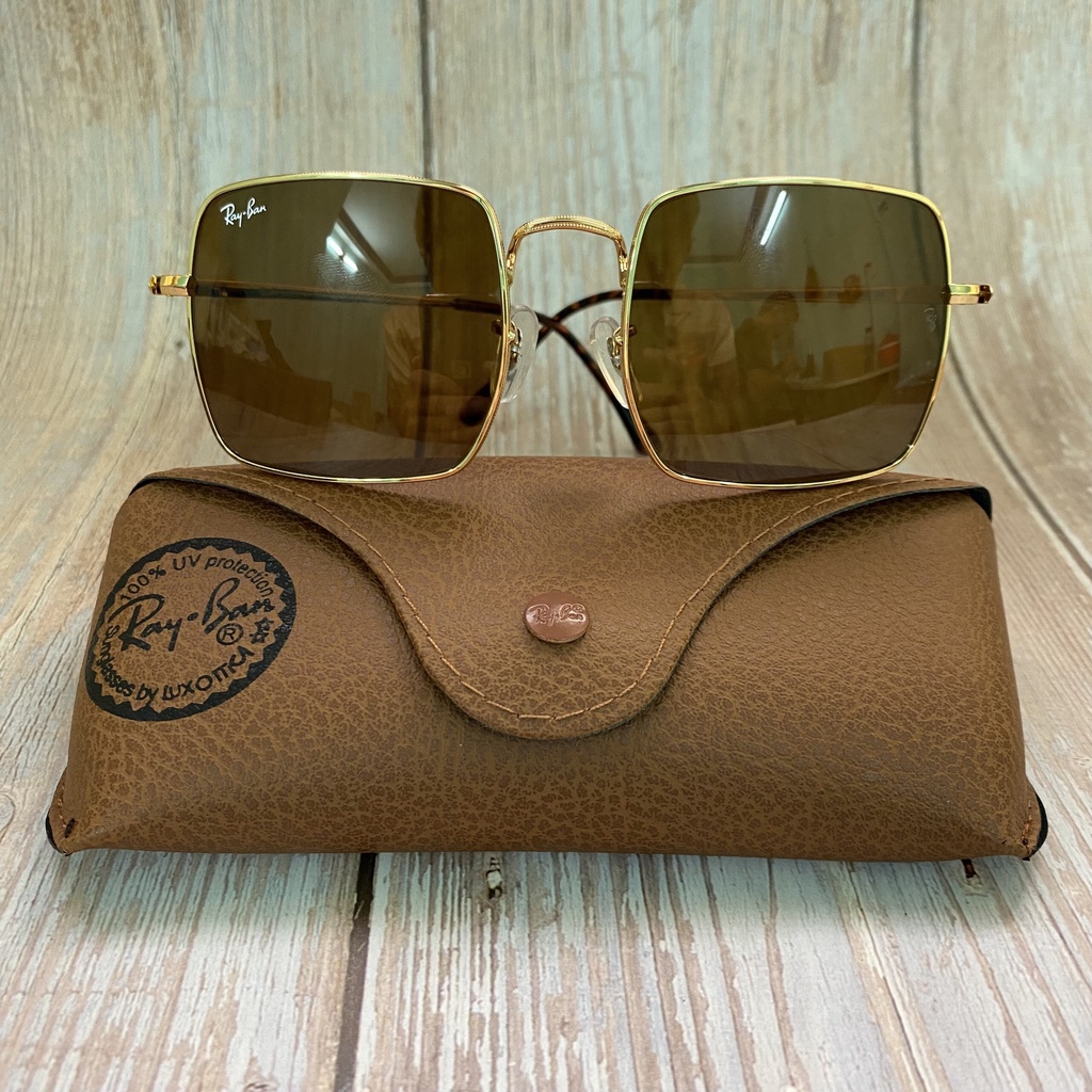 Kính Rayban Ý,phôm vuông, nâu trà đi ngày và đêm, chống chói, uv cực tốt, ẢNH THẬT, nguyên zin. 2nd cho cả nam và nữ