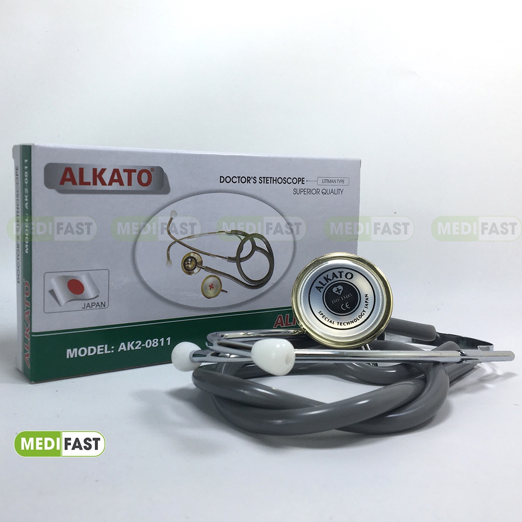 Bộ đo huyết áp cơ ALKATO - AK2 - 0811 - Được sản xuất từ Nhật Bản gồm đo huyết áp và tai nghe