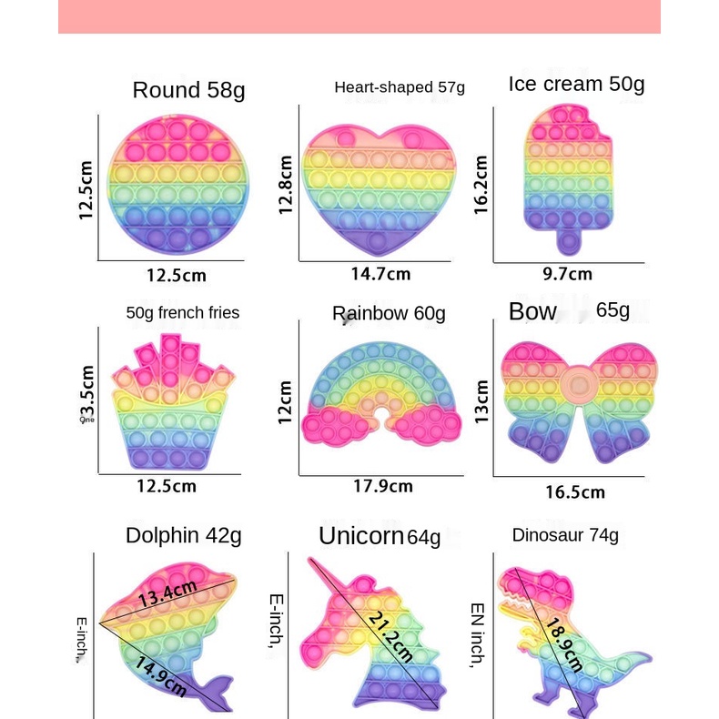 Bán Chạy Đồ Chơi Nén Màu Cầu Vồng Giáo Dục Học Toán Dành Cho Trẻ Em