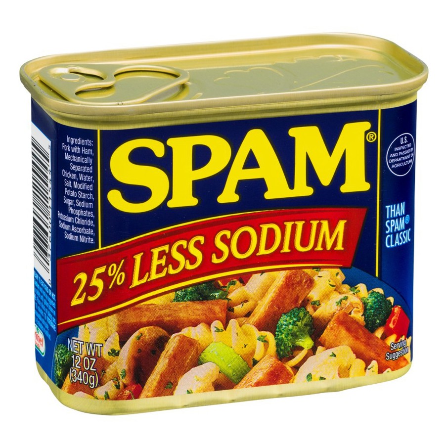 Thịt heo ít muối 25% Hormel Foods SPAM hộp 340gr - Date 2024