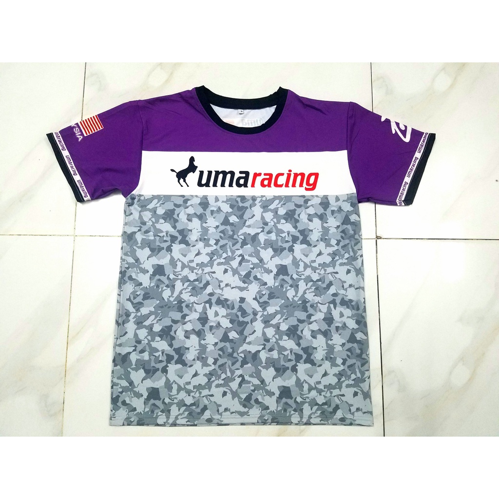Áo Thun Uma Racing Cao Cấp ( Logo Bảo Hành Vĩnh Viễn Không Bong Tróc )