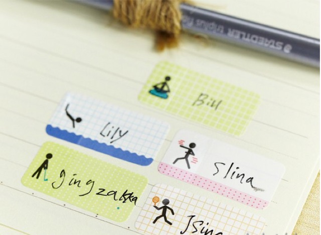 Bộ sticker Name tag K1508