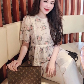 Áo hoa peplum