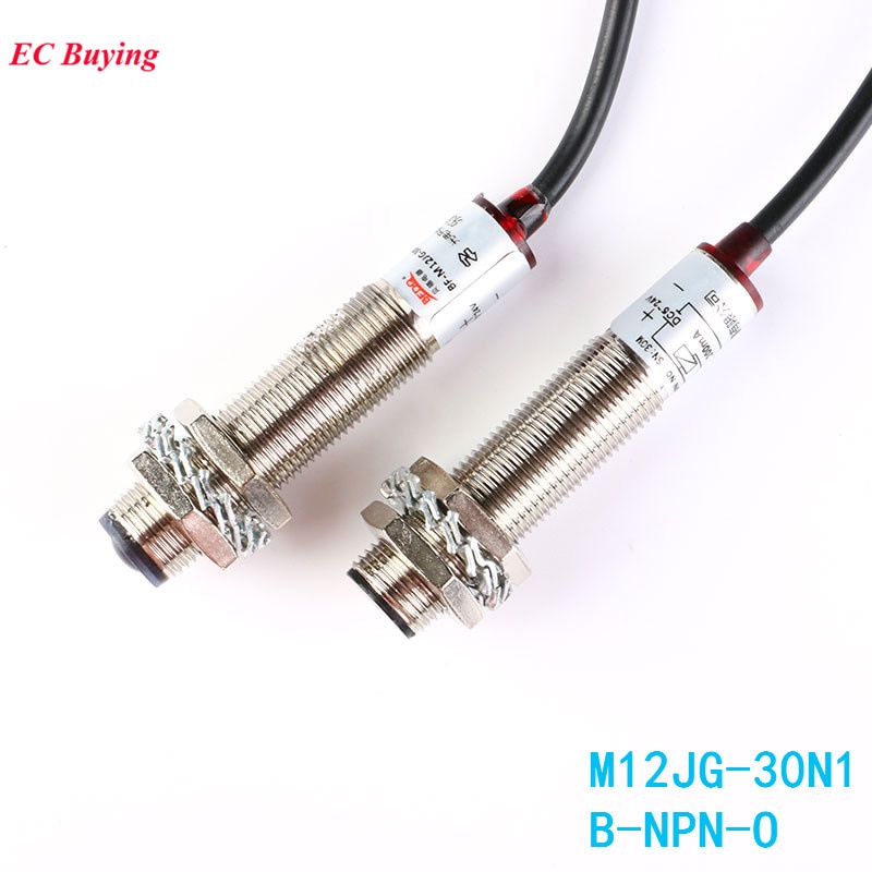 Công Tắc Laser Cảm Biến M12 Npn M12Jg-30N1 Dc 20m