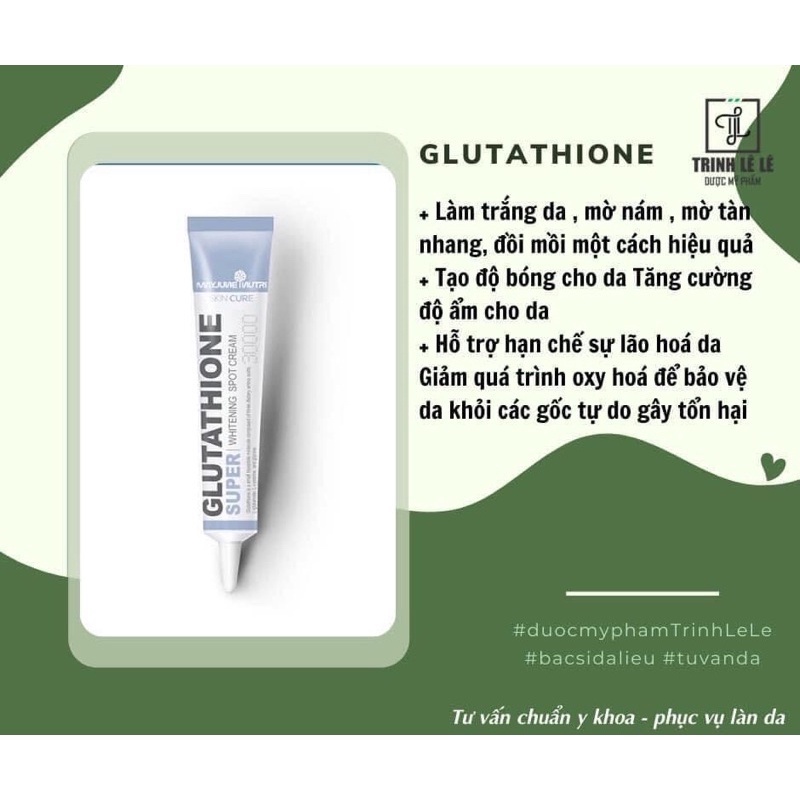Kem Dưỡng Ẩm Làm Sáng Da Glutathione Super Whitening Spot Cream Chống Lão Hóa Mờ Thâm Nám 30gr