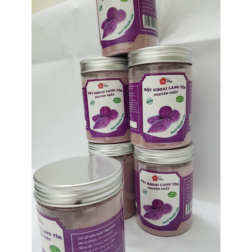 Bột khoai lang tím , bột khoai lang nguyên chất, làm bánh, phẩm màu, bột ăn dặm, trà sữa, đắp mặt