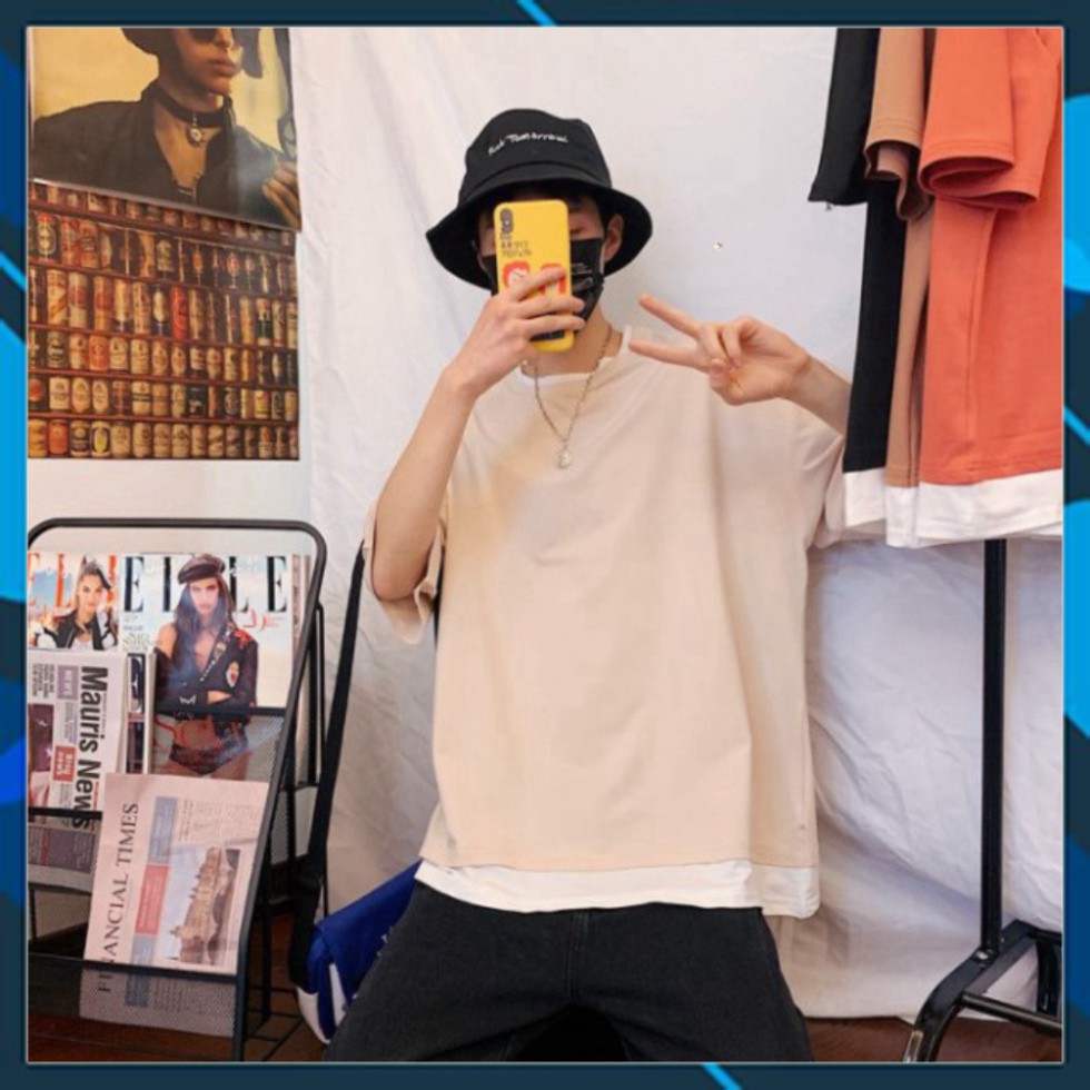 Áo Thun Tay Lỡ Vạt Layer Siêu Hot🍁 Unisex nam nữ đều mặc được | BigBuy360 - bigbuy360.vn