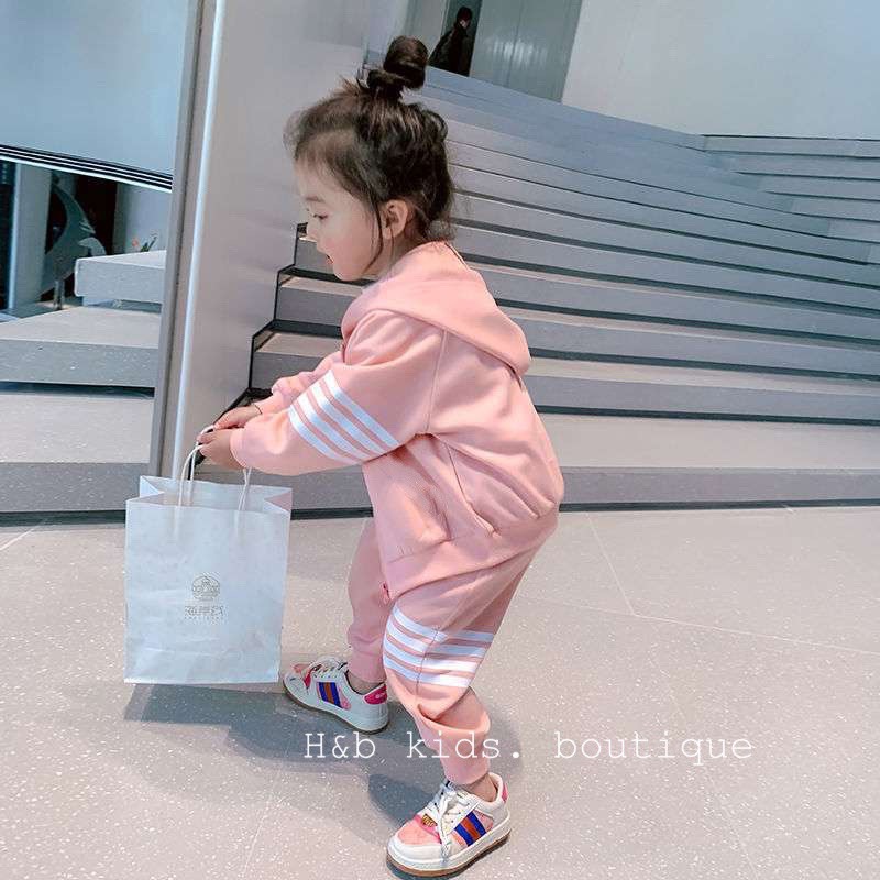 Bộ nỉ da cá phong cách thể thao cá tính- Bộ quần áo thu đông cho bé