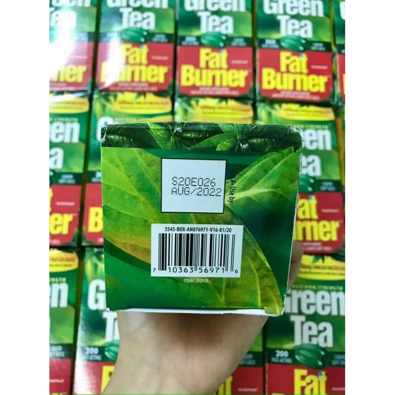 Viên uống giảm cân Trà Xanh Green Tea Fat Burner 400mg 200 viên của Mỹ