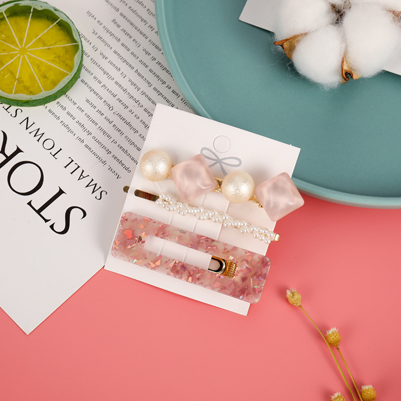 Kẹp Tóc Nữ Đính Ngọc Trai Đơn Giản Jp5