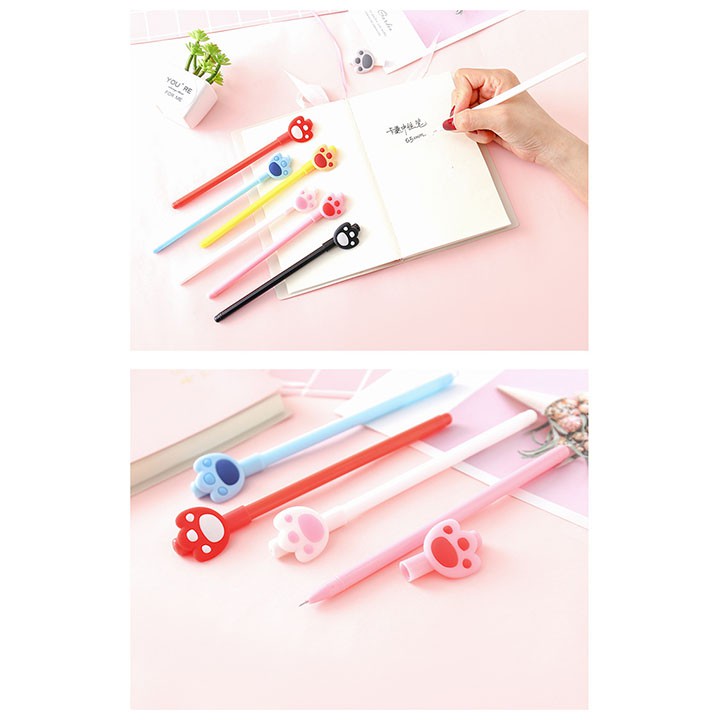 Bút nước hình chân chó nhiều màu cute ngộ nghĩnh