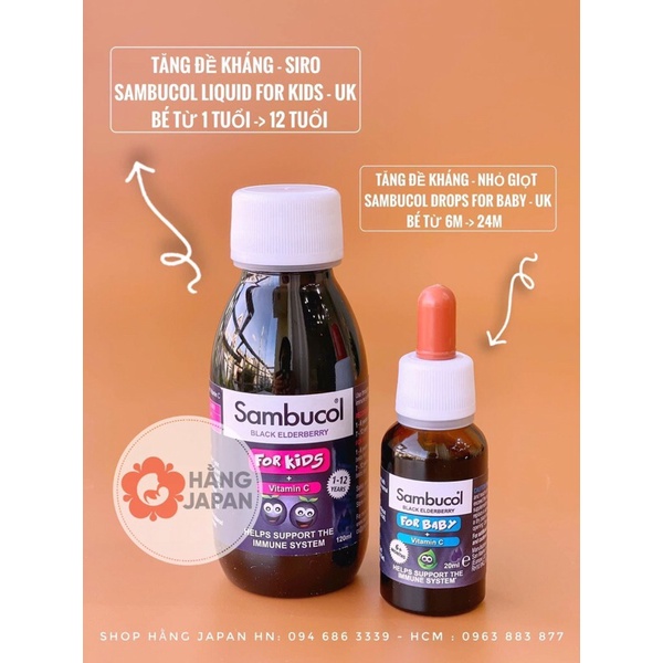Tăng đề kháng Sambucol For Kids UK cho trẻ
