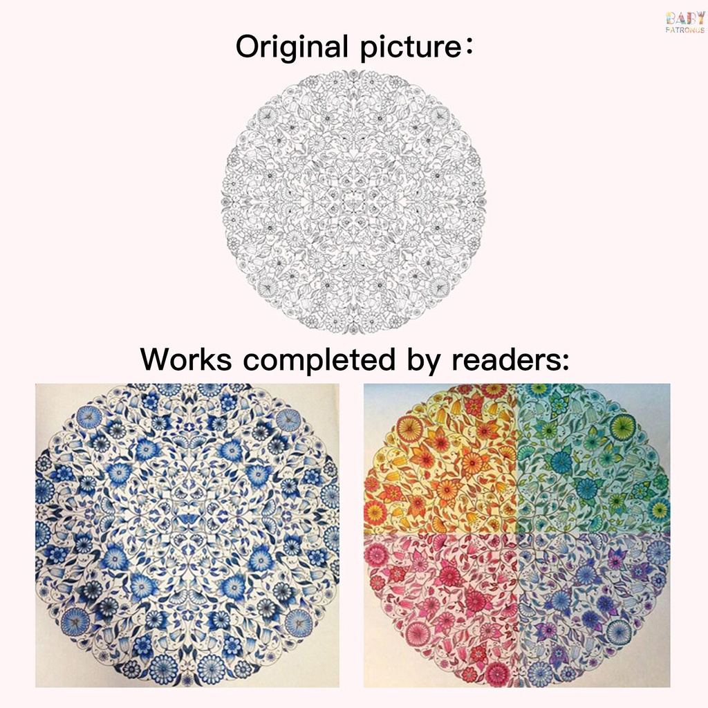 Sách Tô Màu Phiên Bản Tiếng Anh 96 Trang Dùng Cho Học Sinh / Người Lớn