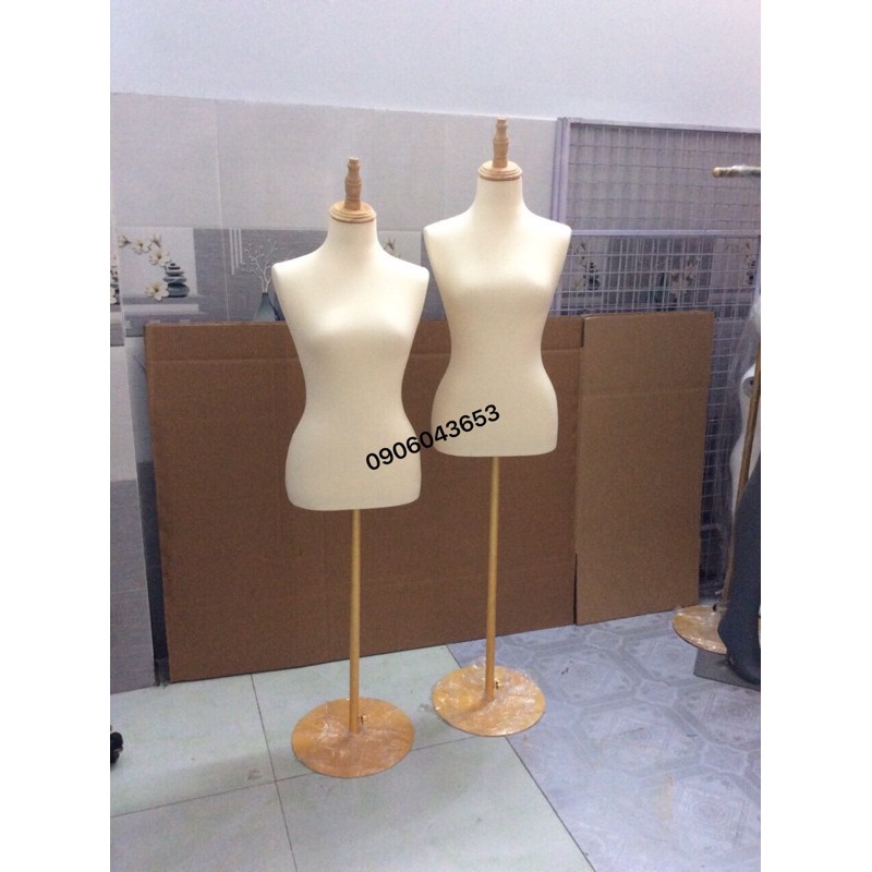 manocanh bán thân nữ chân sắt tròn