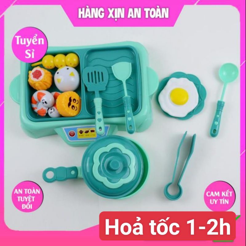 Bộ đồ chơi nấu ăn cho bé gái - Đồ chơi nhà bếp 20 món cho bé đẹp độc đáo
