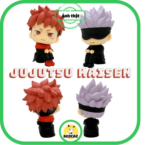 Mô hình anime chibi Jujutsu Kaisen Gojo Satoru Itadori Yuji - Đồ chơi Jujutsu Kaisen Beocaz bền màu an toàn