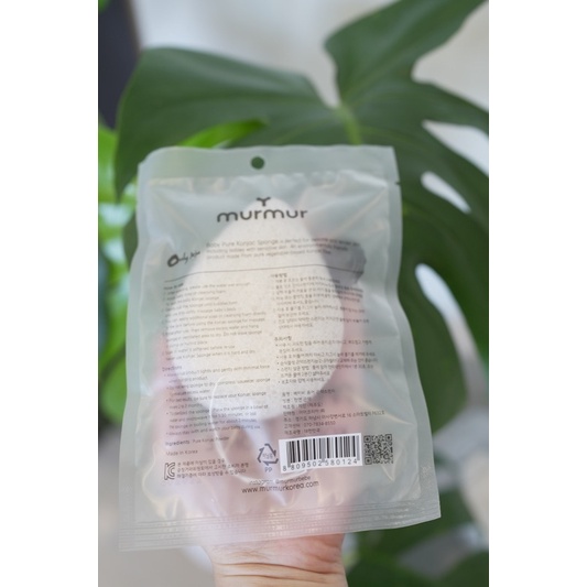 BÔNG TẮM KHÔ MURMUR HỮU CƠ CỰC MỀM CHO TRẺ TỪ SƠ SINH - MADE IN KOREA