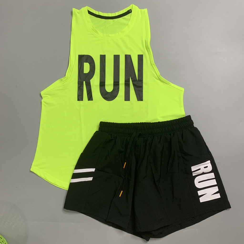 BỘ SHORT THỂ THAO NỮ SIÊU XINH - SET QUẦN SHORT + TANKTOP RUN
