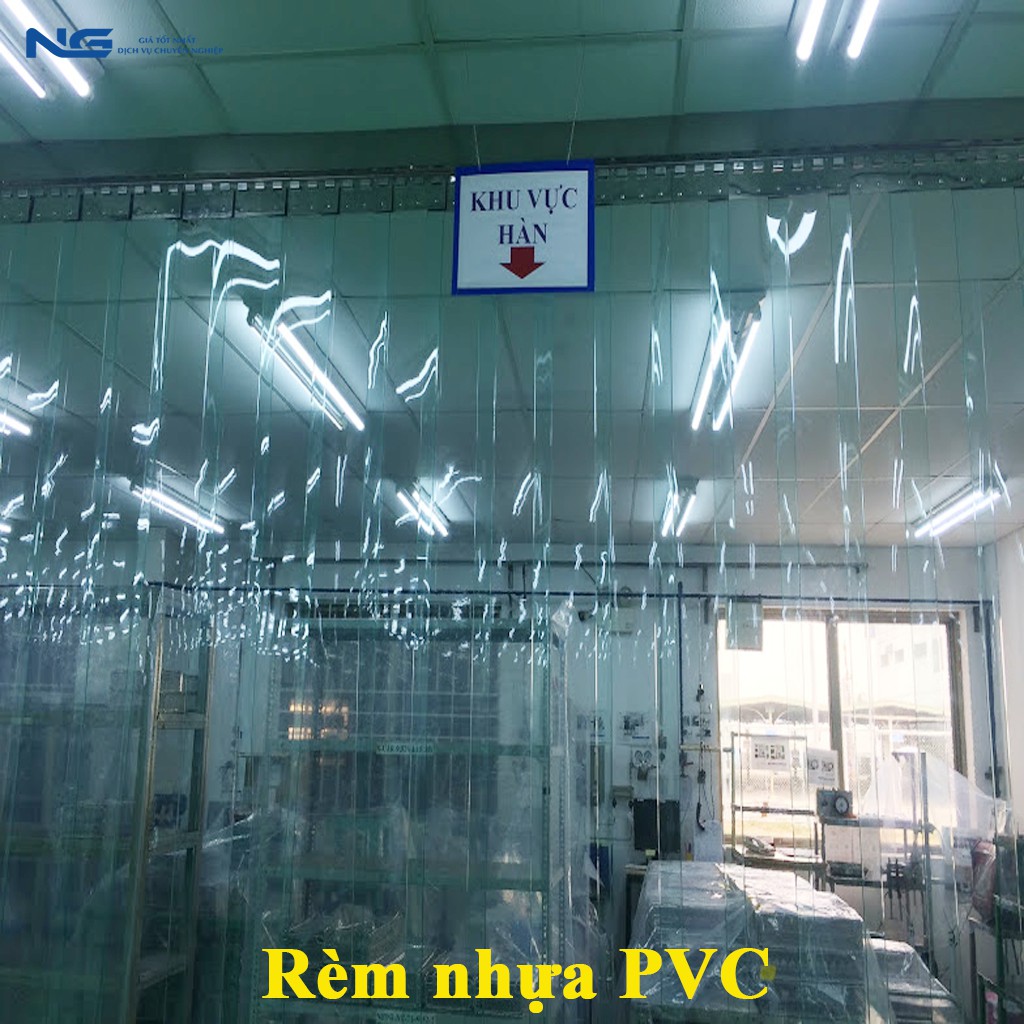 Rèm nhựa Cao 1,7m ngăn lạnh điều hòa.