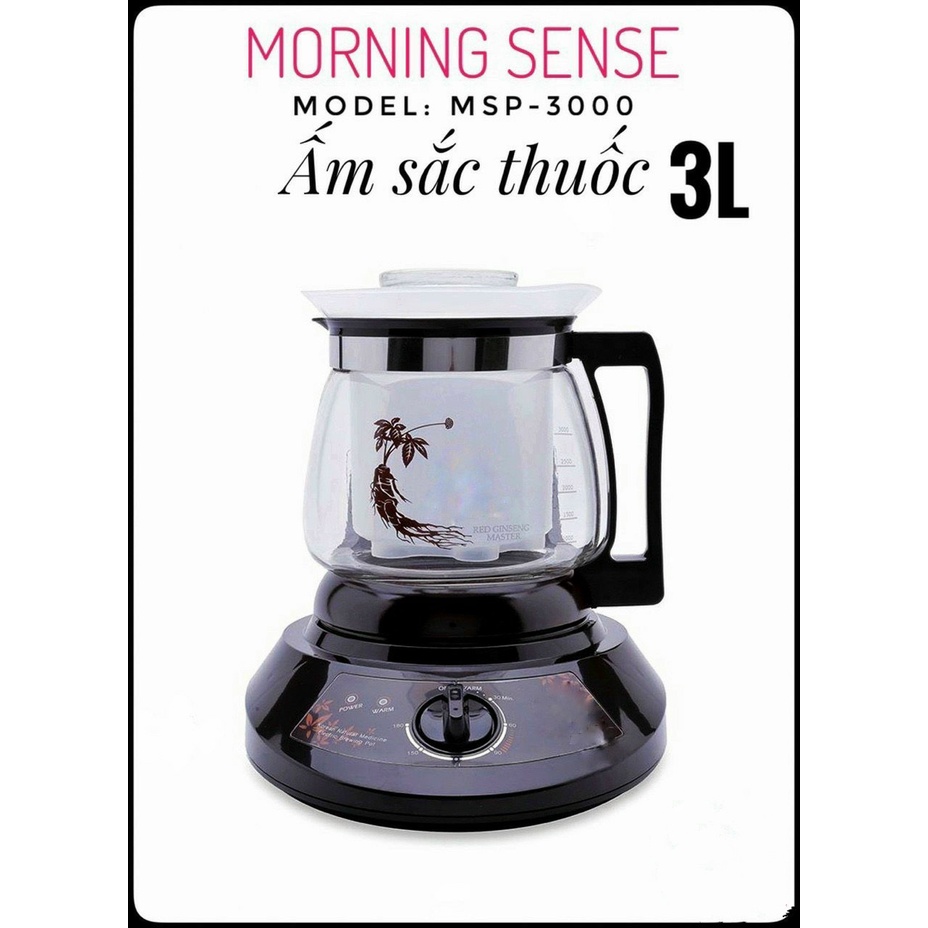 Ấm sắc thuốc Morning Sense 3L Msp-3000 nhập khẩu Hàn Quốc - Hàng chính hãng