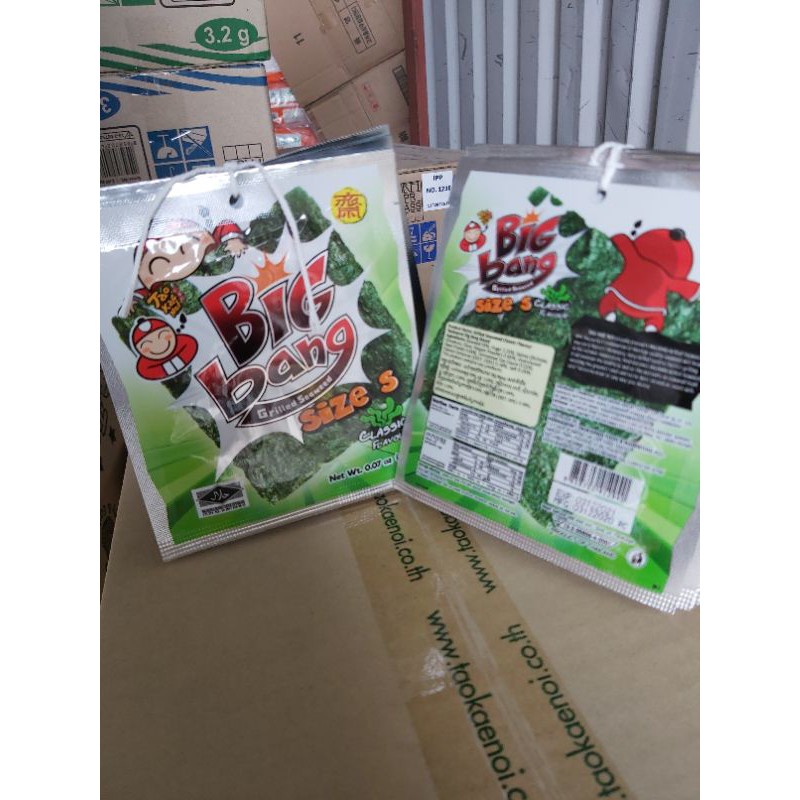 Lốc 24 gói *2g/ gói rong biển Big Bang thái lan