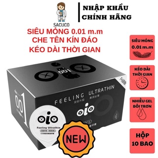 bao cao su siêu mỏng 001 gai bi nhiều gel bôi trơn SACUCO oio1