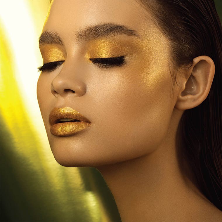 Natasha Denona - Bảng phấn bắt sáng 2 ô Glow Gold Shimmer Duo 14g