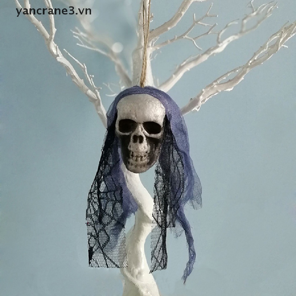 1 Miếng Xốp Hình Đầu Lâu Treo Trang Trí Phong Cảnh Halloween {yancrane3.vn}