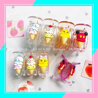 Kẹp càng cua hình que kem dễ thương - kẹp tóc 3 răng 5 răng