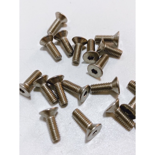 Ốc bulong 4li10 4li1 sắt & inox đầu vít, lục giác gắn nắp dầu xe Honda Yamaha