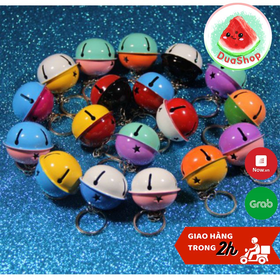 Móc khóa chuông kim loại đáng yêu - Móc khóa hoạt hình chuông nhiều màu 🍉Duashop🍉