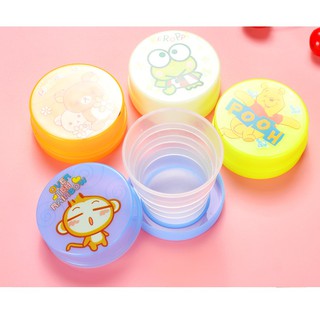 Cốc Nhựa Gấp Gọn Du Lịch Hoạt Hình