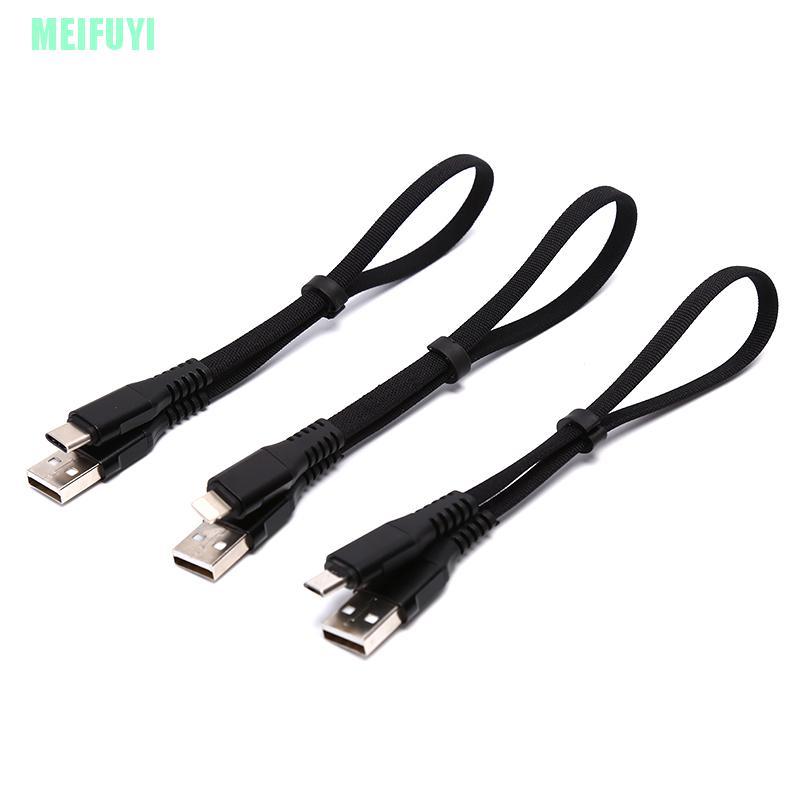 Dây Cáp Sạc Dữ Liệu Micro Usb Loại C Ngắn 30cm 2.4a