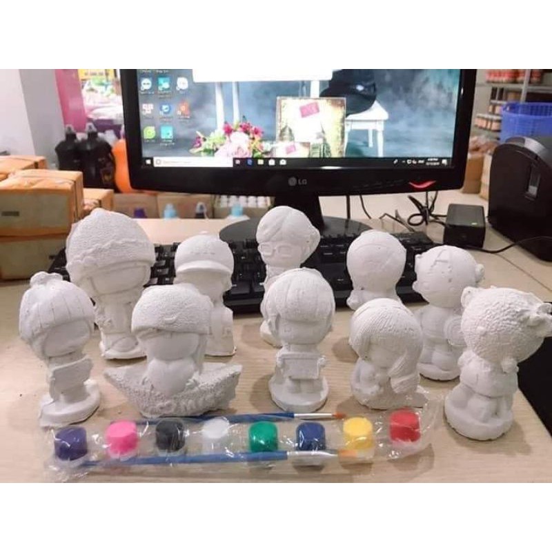Bộ tô 10 tượng thạch cao