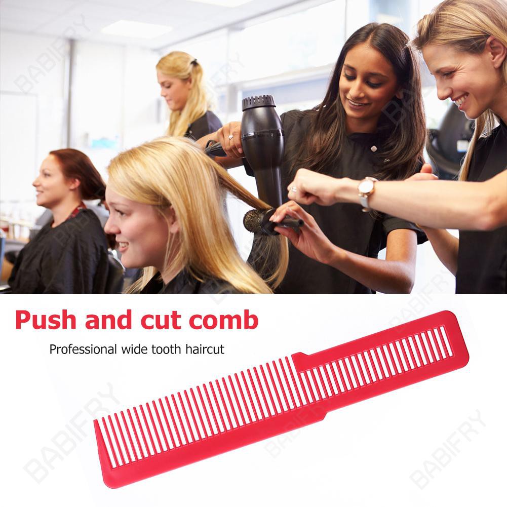 Lược chải hỗ trợ cắt tóc tạo kiểu răng thưa sợi carbon chống tĩnh điện dành cho salon