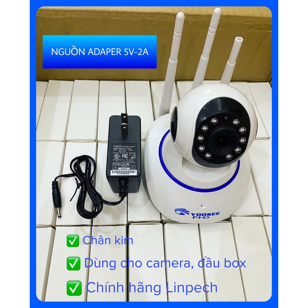 Nguồn 5v - 2a chân kim cho camera, đầu androidbox.