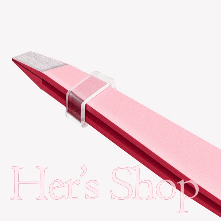 Nhíp Nhổ Lông Mày Cho Bạn Nữ Bằng Thép Không Gỉ Màu Hồng - Nhíp Tỉa Lông Mày Đa Năng