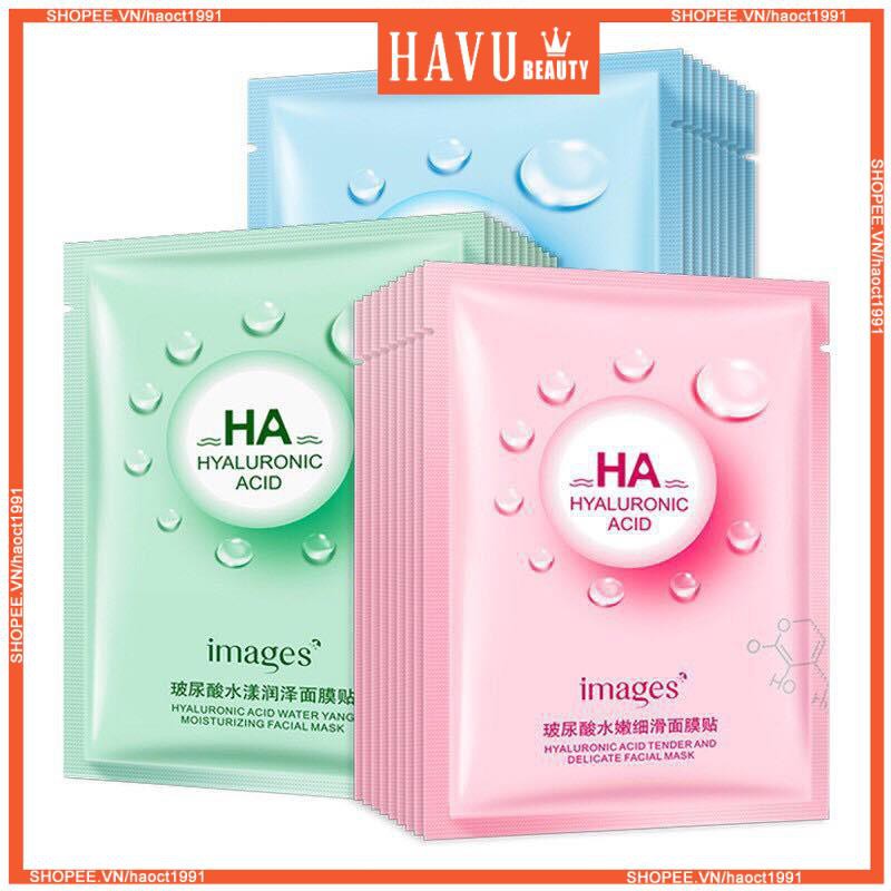 Mặt Nạ HA HYALURONIC ACID Giấy Dưỡng Trắng Da - Cấp ẩm, Giữ Ẩm Mịn Da Se Khít Lỗ Chân Lông - Thải Độc Tố HA Images | BigBuy360 - bigbuy360.vn