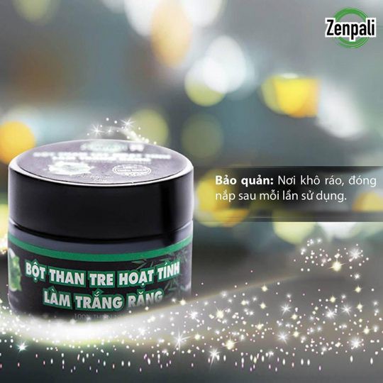 Zenpali - Bột than tre hoạt tính cao cấp làm trắng răng