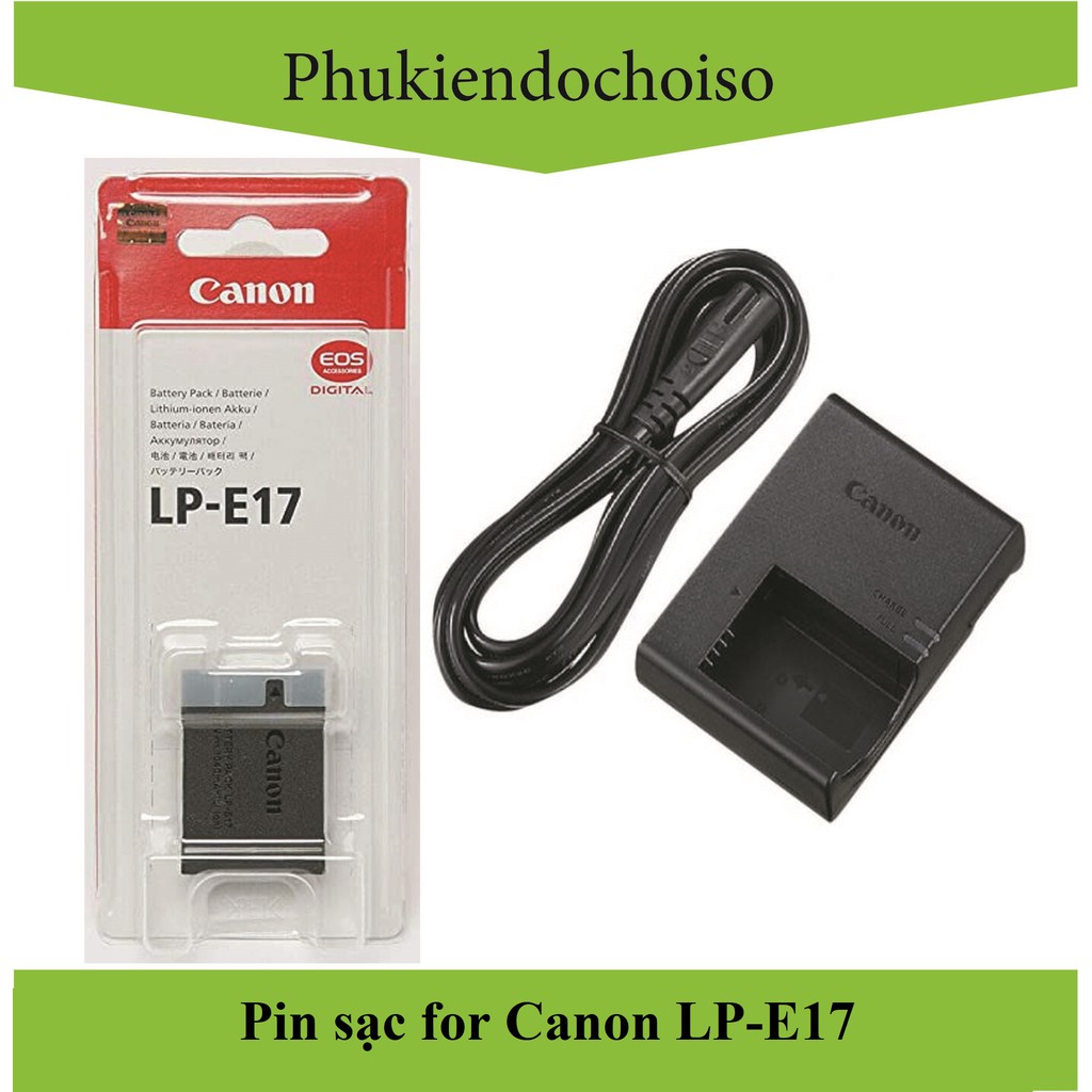 Bộ 1 pin 1 sạc máy ảnh Canon LP-E17, Hàng nhập khẩu