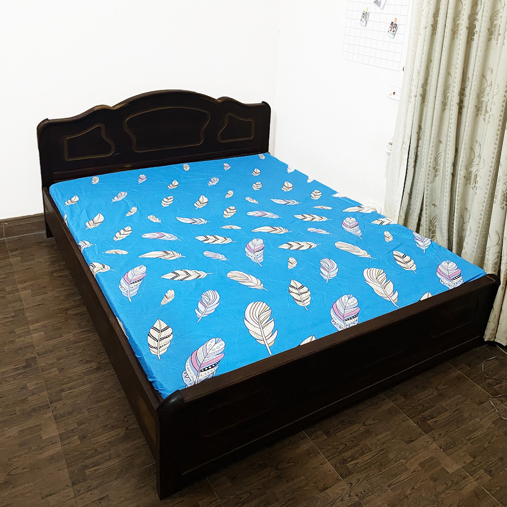Ga trải giường chống thấm cotton 2 lớp loại tốt siêu mềm, siêu đẹp, cho giấc ngủ ngon 1 món ga giường