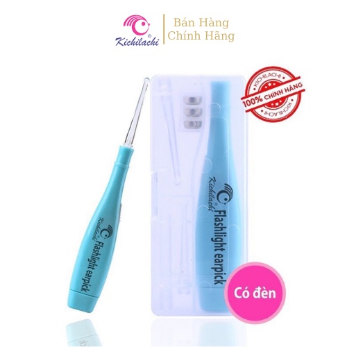 Đèn Pin Mini Soi Tai Hộp 3 Đầu Đi Kèm Phù Hợp Cho Bé Sơ Sinh Trẻ Em